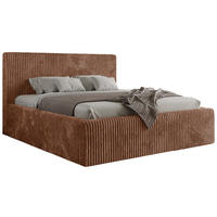 POLSTERBETT TILIANO CLASSIC 160/200 - Orange Cord - Schaum-Matratze - Orange, Textil (160/200cm) - MKS