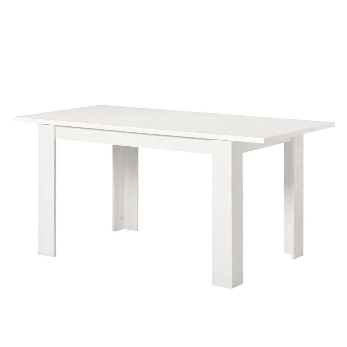 ESSTISCH in Holzwerkstoff 120-153/80/75 cm ausziehbar - Weiß, Holz (80/120/75cm) - Homestyle4u