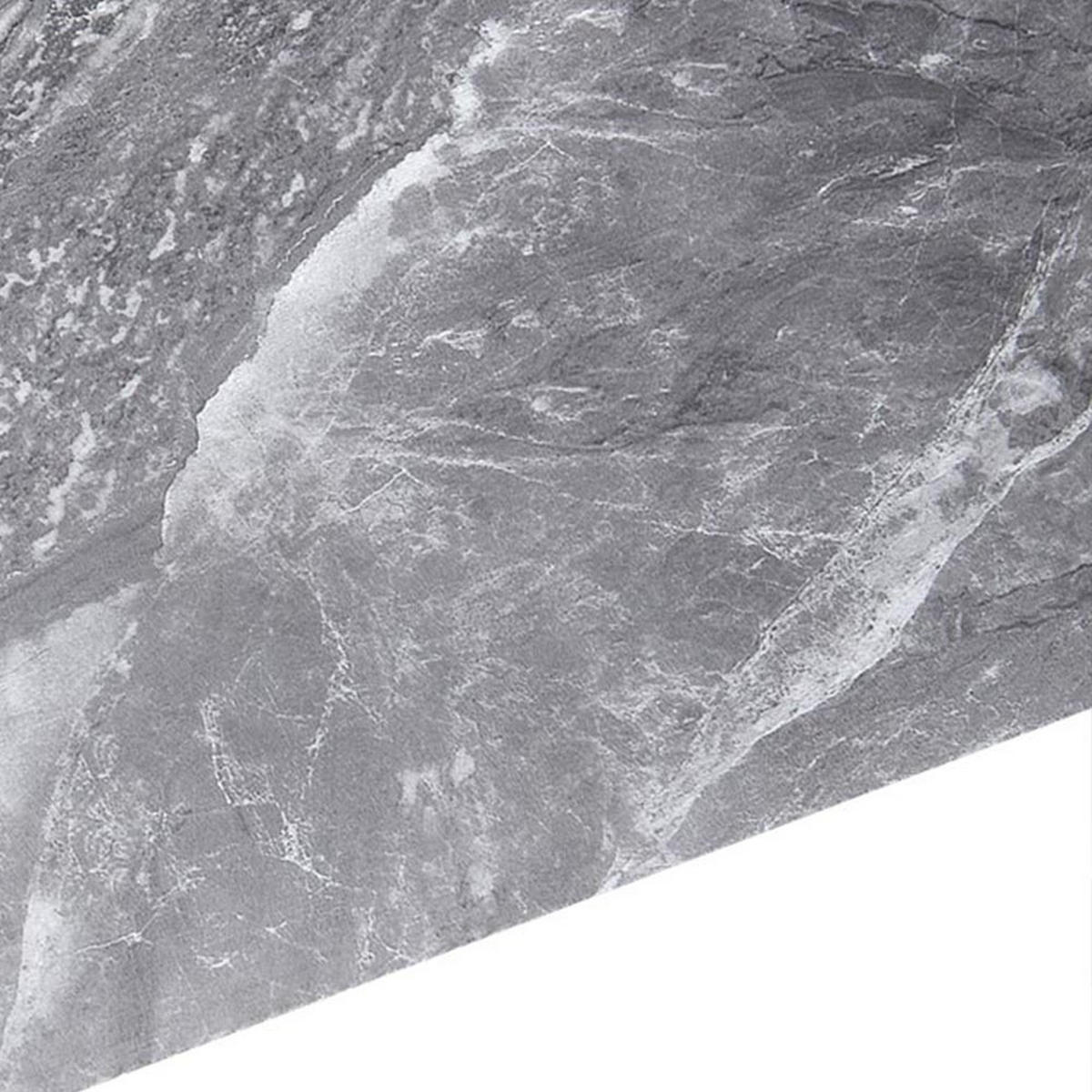 WANDPANEELE 1.8m²/10-TLG. Wasserdicht Selbstklebend Marmormuster Grau - Grau, Kunststoff (30/60/0.2cm) - Livingandhome