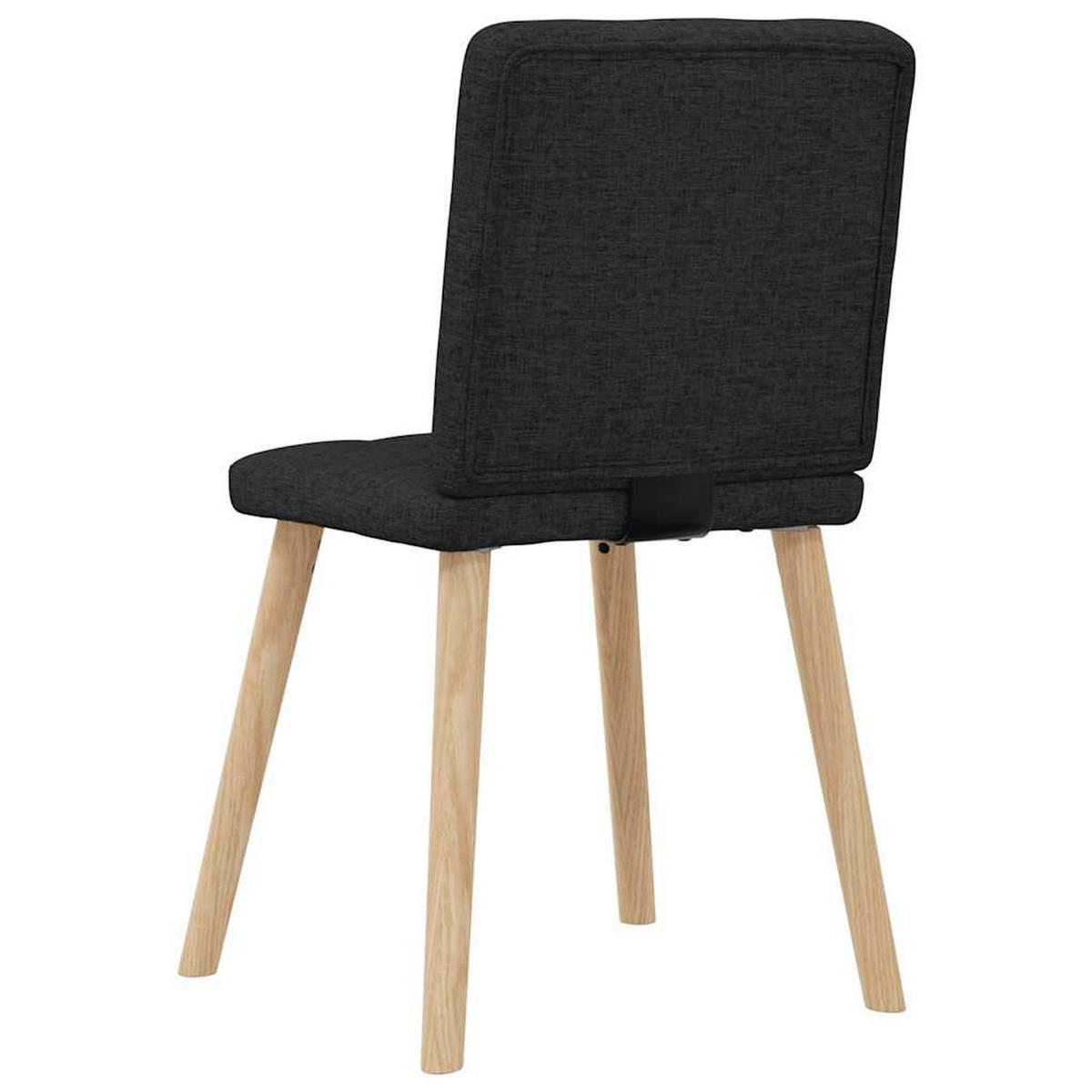 ESSZIMMERSTÜHLE 2 Stk. Schwarz Stoff 45*54*86cm - Schwarz, Metall (45/86/54cm) - ZMH