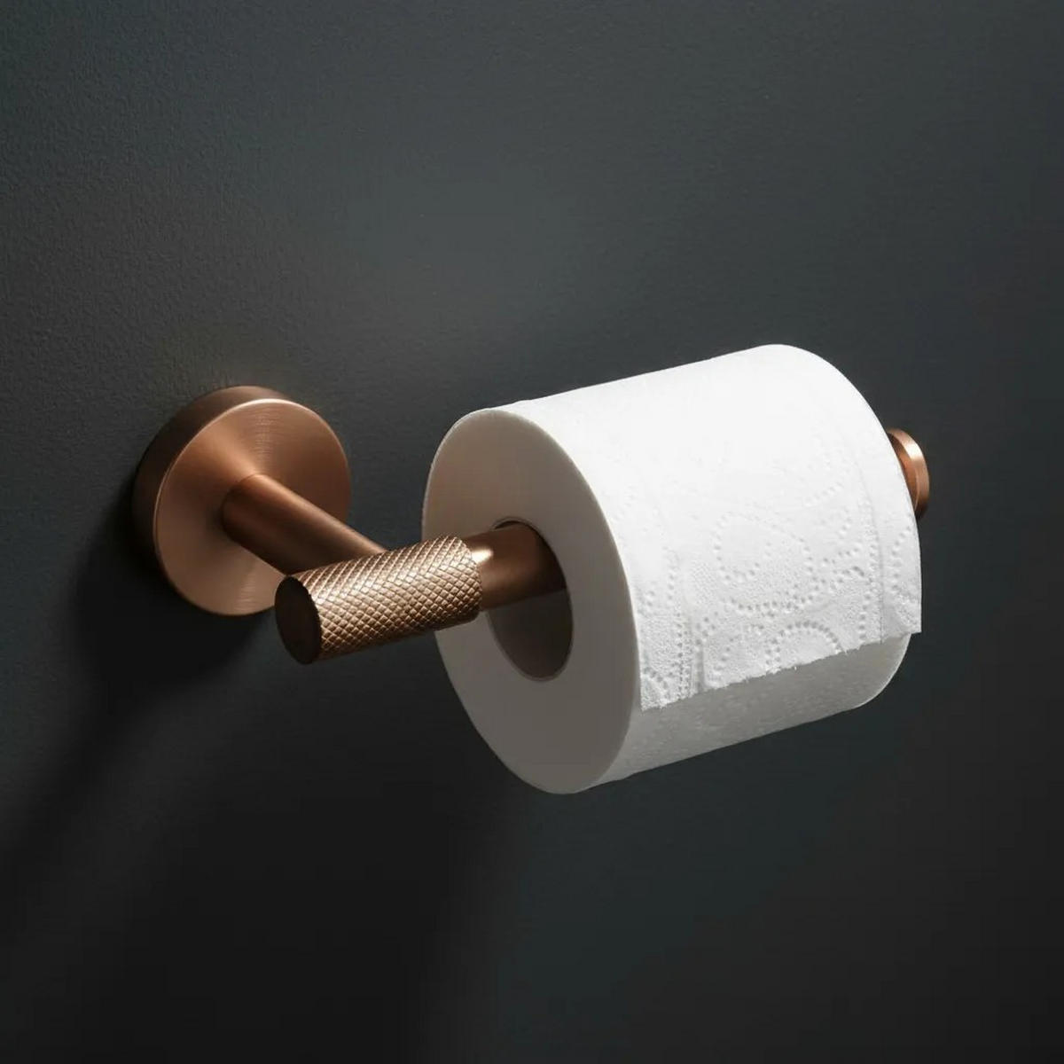 HALTER Für Toilettenpapier Rea 5709 Galo Brush Copper - Kupferfarben, Metall (8/5/17cm) - REA