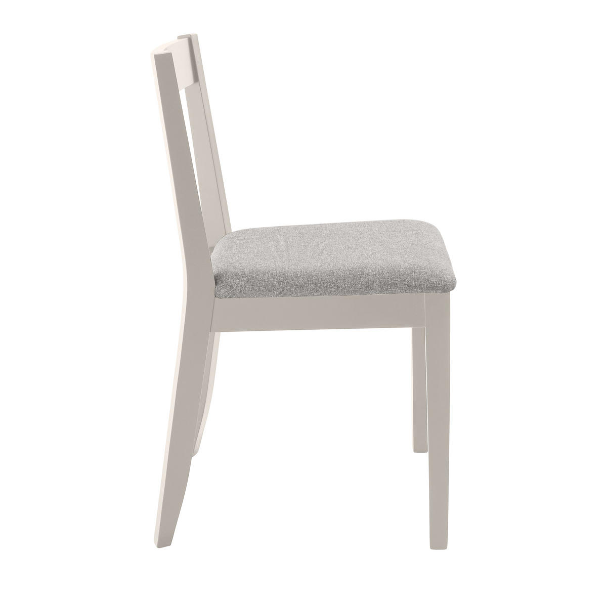 STUHL Moden mit kaschmirfarbenen Holzbeinen, Polsterstuhl, Hellgrau - Kaschmir/Hellgrau, Holz (45/84/45cm) - Beautysofa