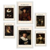 POSTER Set Mit 6 Rembrandt Malergalerie A3 & A4 Weißer Rahmen - Weiß, Papier (29/3cm) - Nacnic