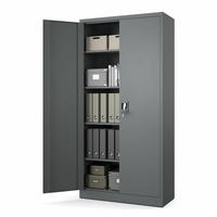 AKTENSCHRANK für Büro Metallschrank für Dokumente und Ordner Stahlschrank Anthrazit abschließbar 90x40x185cm - Anthrazit, Metall (90/185/40cm) - Muralo
