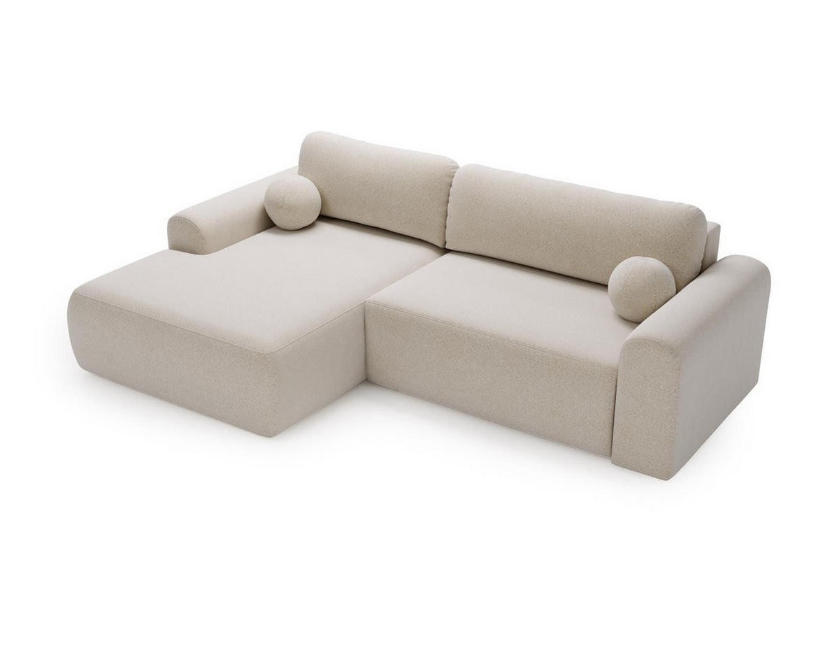 ECKSOFA braun links AURA - Braun, Holzwerkstoff (257/177cm) - Compleo24