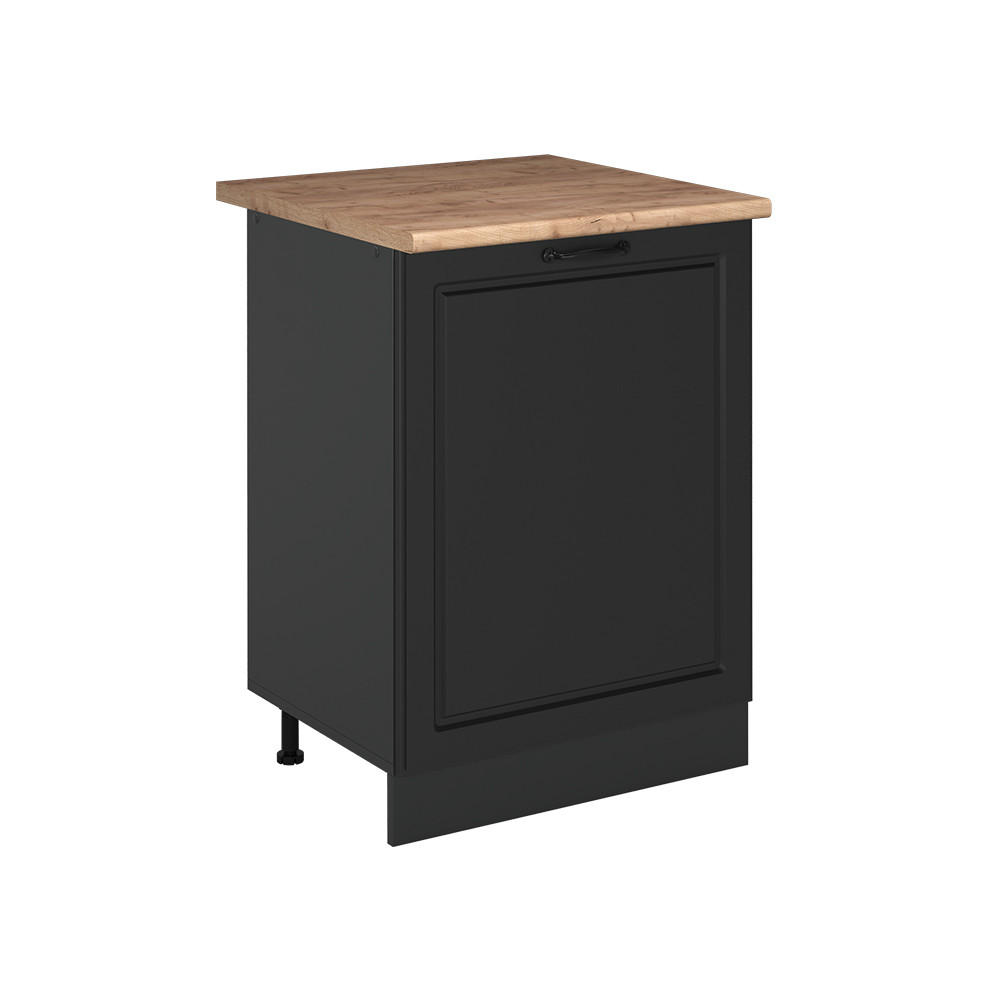 Vicco SPODNÍ SKŘÍŇKA KUCHYŇSKÉ LINKY R-Line, Antracitový venkovský dům/Antracit, 60 cm s 1 dveřmi pracovná doska Dub Goldkraft