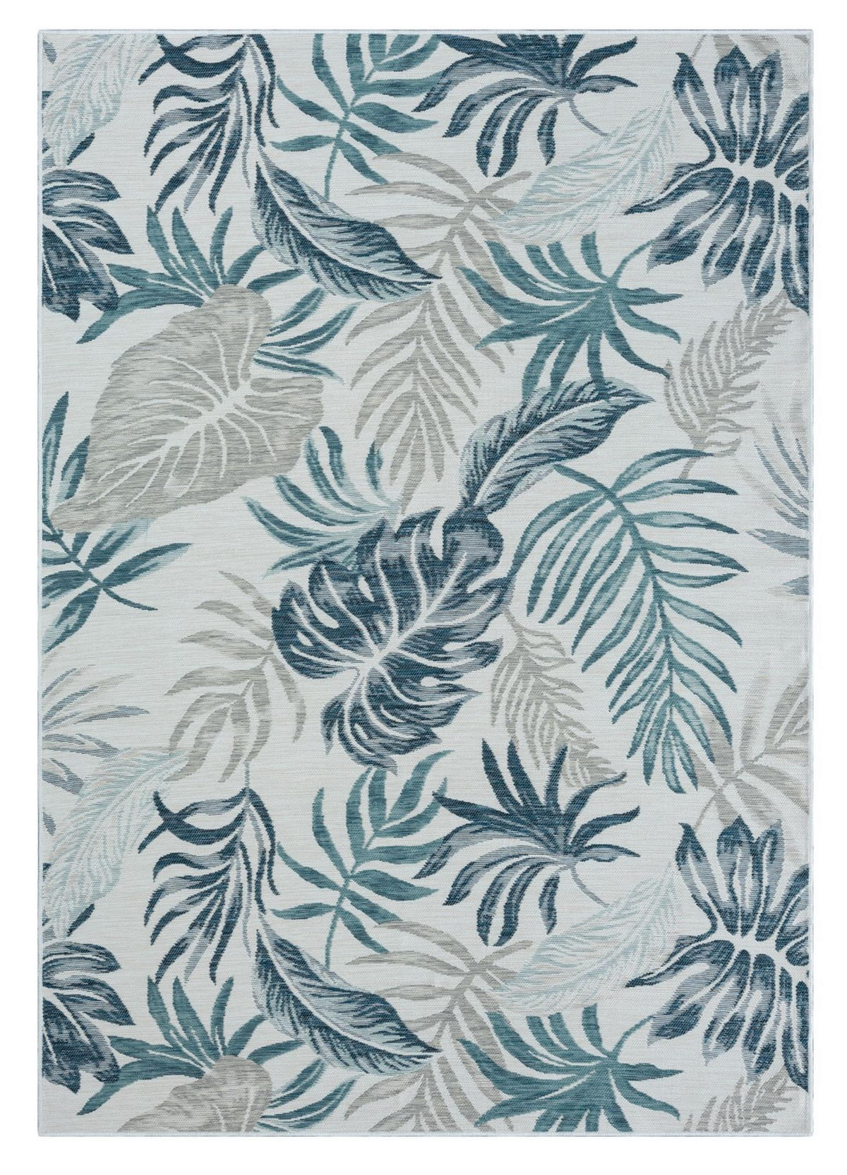 OUTDOORTEPPICH Malik Petrol,Hellgrau,Dunkelblau 160/230 cm - Petrol, Textil (160/230cm) - My-Rug