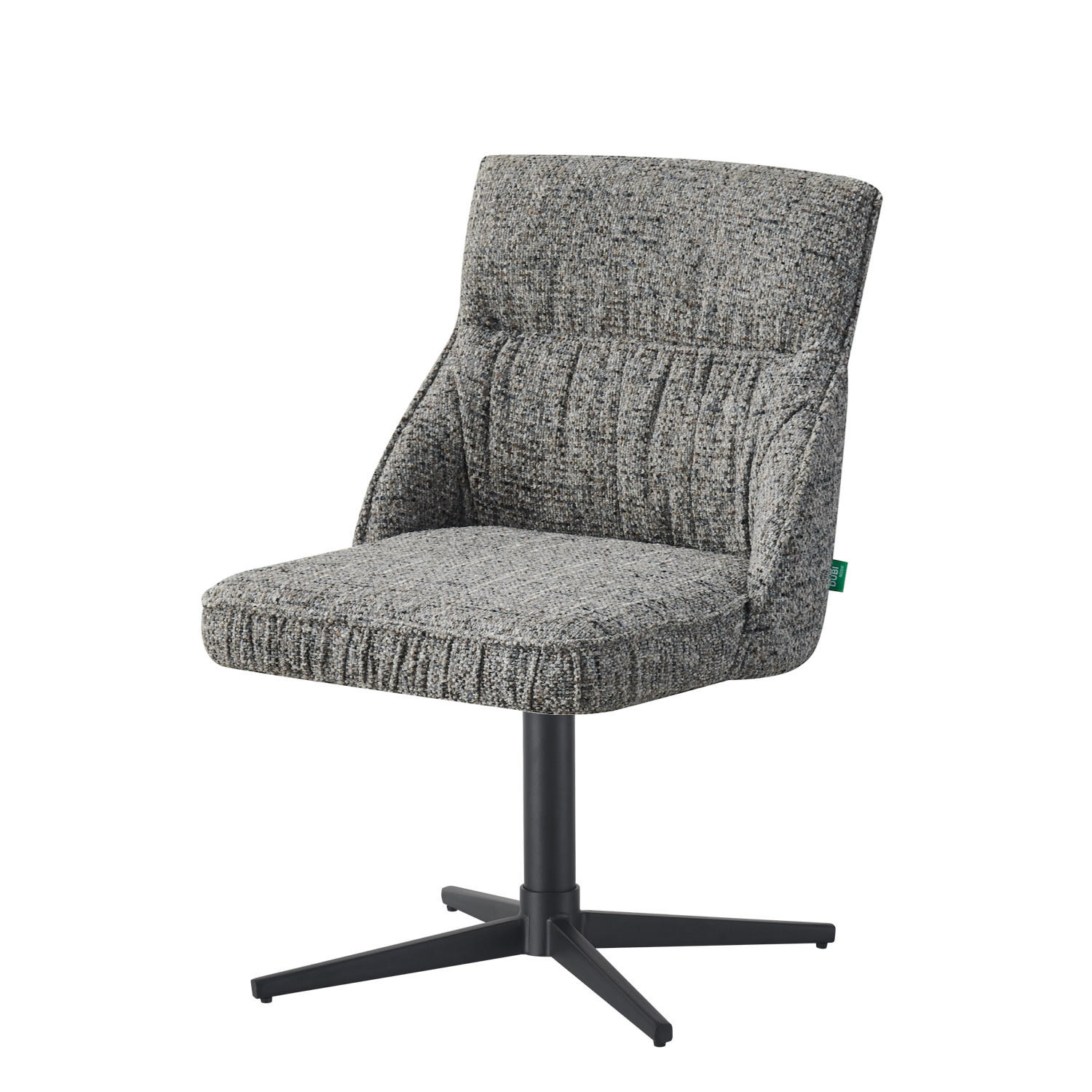 ESSZIMMERSTUHL LORENA 2er-Set - Dunkelgrau/Schwarz, Textil/Metall (49/83/62cm) - DUBI Möbel