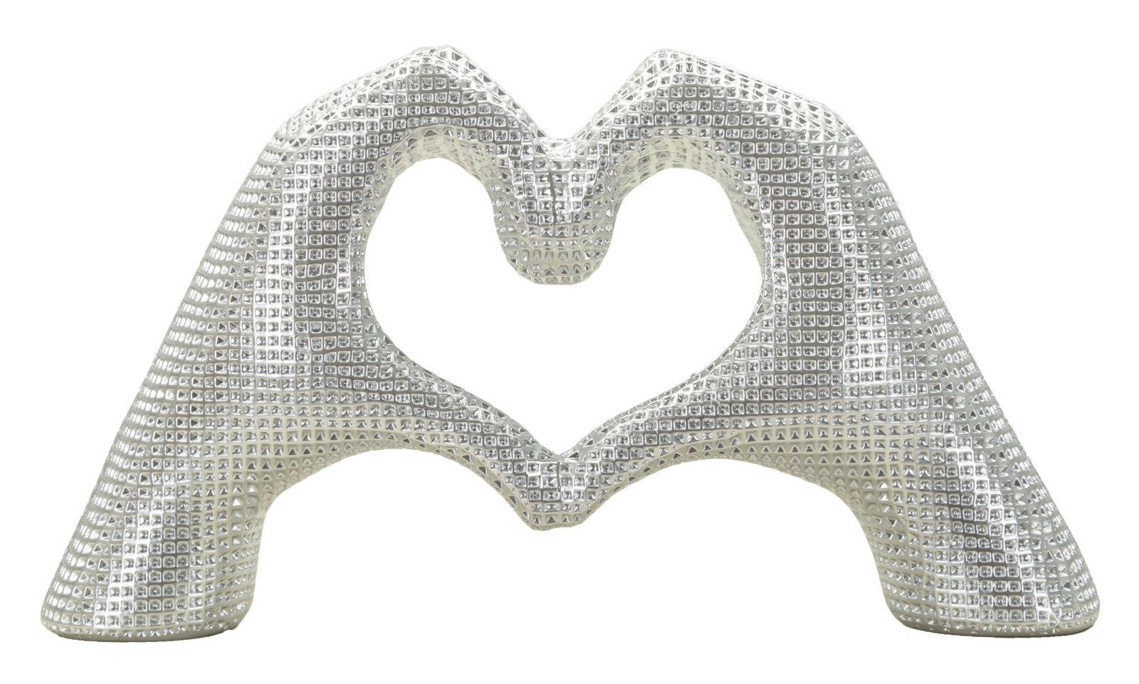 Mauro Ferretti Dekoobjekt Silber 25x13.5x7.5 cm