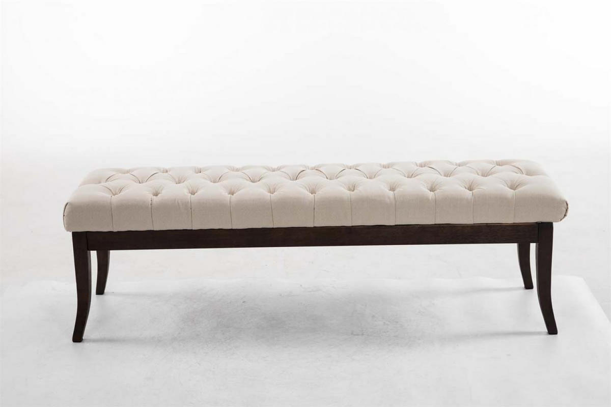SITZBANK 150/38 cm Stoff Creme - Creme, Holz/Textil (150/46/38cm) - CLP