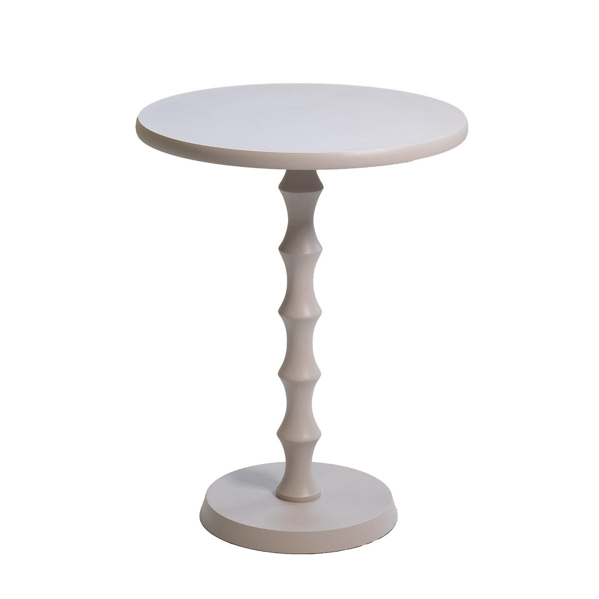 BEISTELLTISCH rund aus Aluminium 40cm, beige - Beige, Metall (40/40/52cm) - Giga Meubel