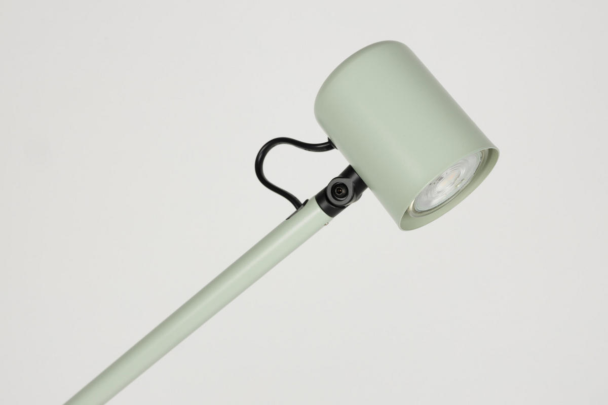 STEHLAMPE Aero - Grün - 57.5/25/120 cm - Grün, Metall (57.5/25/120cm)