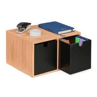 SCHREIBTISCHORGANIZER - Multicolor, Holz/Holzwerkstoff (20/24.5/14.5cm) - Relaxdays