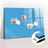 MAGNETTAFEL 100x70 Blau schwarzer Marker - Blau, Glas (100/0.4/70cm) - TULUP