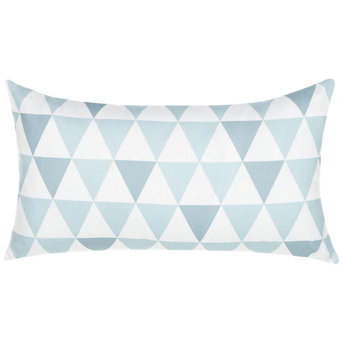 GARTENKISSEN Dreiecke blau/weiß 40/70 Trifos - Hellblau, Textil (40/70cm) - Beliani