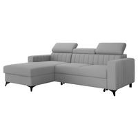 COLTAR Milano, Stanga LC+2R - gri deschis/negru, material textil/lemn (236/172cm) - MIRJAN24
