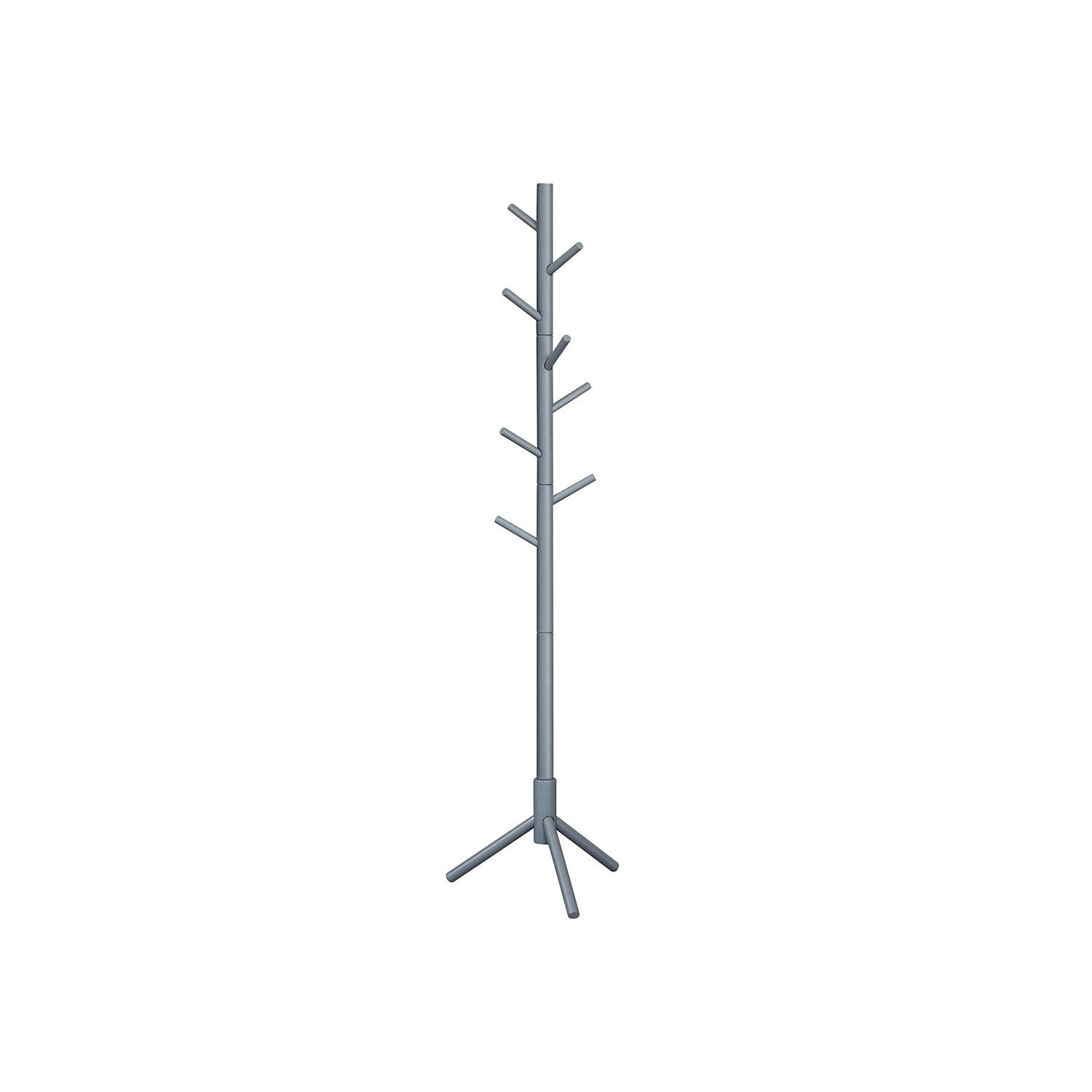 GARDEROBENSTÄNDER EDINBURGH - Grau, Holz (47/175/47cm) - Hansiro