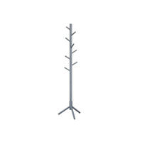 GARDEROBENSTÄNDER EDINBURGH - Grau, Holz (47/175/47cm) - Hansiro