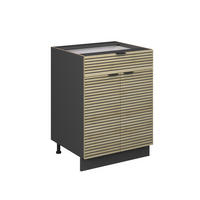 SPODNÍ SKŘÍŇKA KUCHYŇSKÉ LINKY Fame-Line Dubový panel - antracitová/barva dubu, kompozitní dřevo (60/82/51.6cm) - Vicco