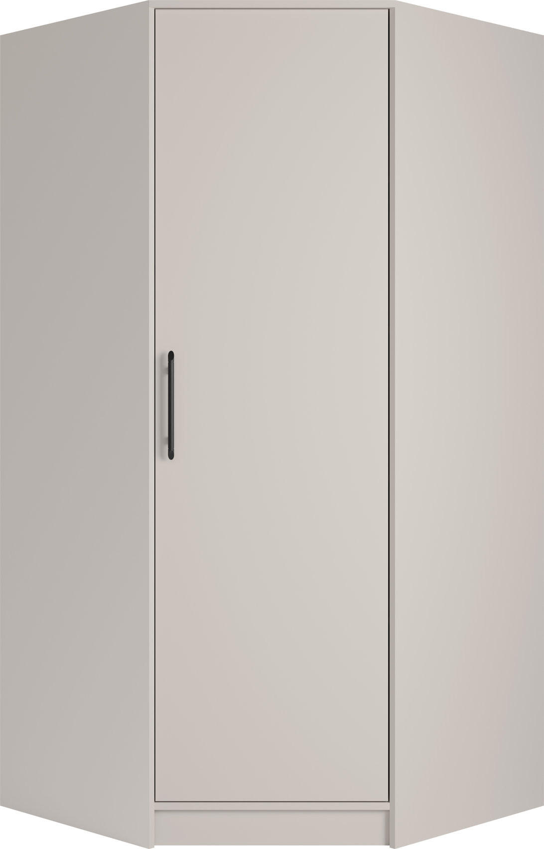 DREHTÜRENSCHRANK VANO 95/190/95cm 1-türig Kaschmir - Kaschmir, Holzwerkstoff (95/190/95cm) - MASSENO