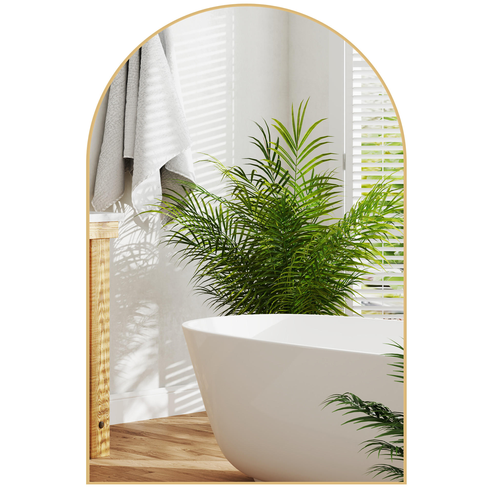 WANDSPIEGEL Goldfarben 60/3/90 cm - Goldfarben, Glas (60/90/3cm) - PANGIVO