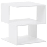 NACHTTISCH Weiß Baeuval - Weiß, Holzwerkstoff (40/40/44cm) - Beliani