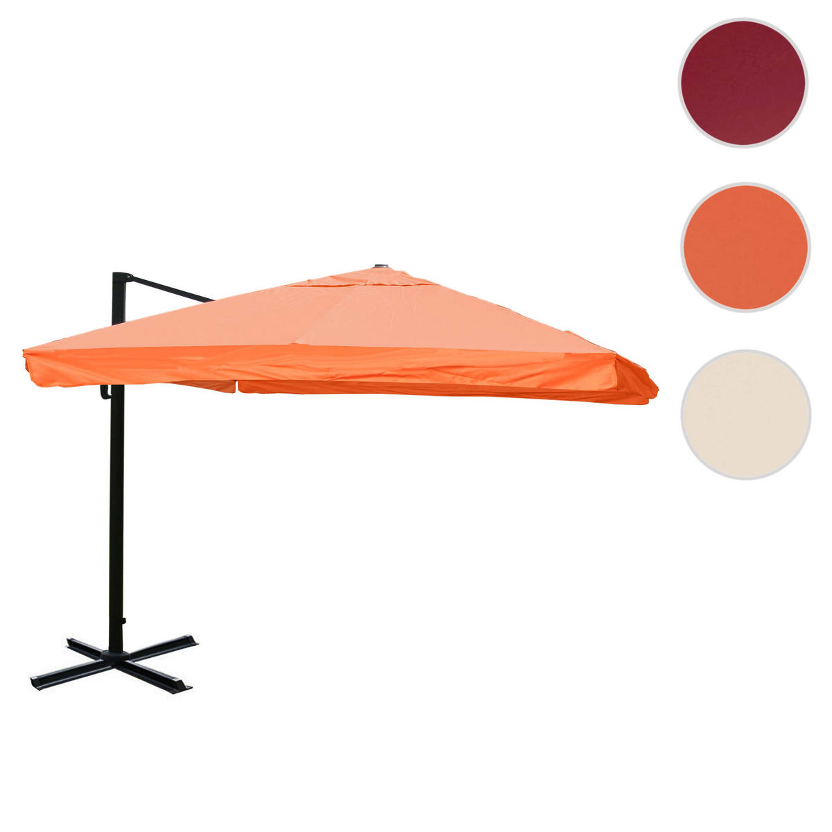 AMPELSCHIRM I Orange 300/300 cm - Orange, Textil (360/300cm) - MCW
