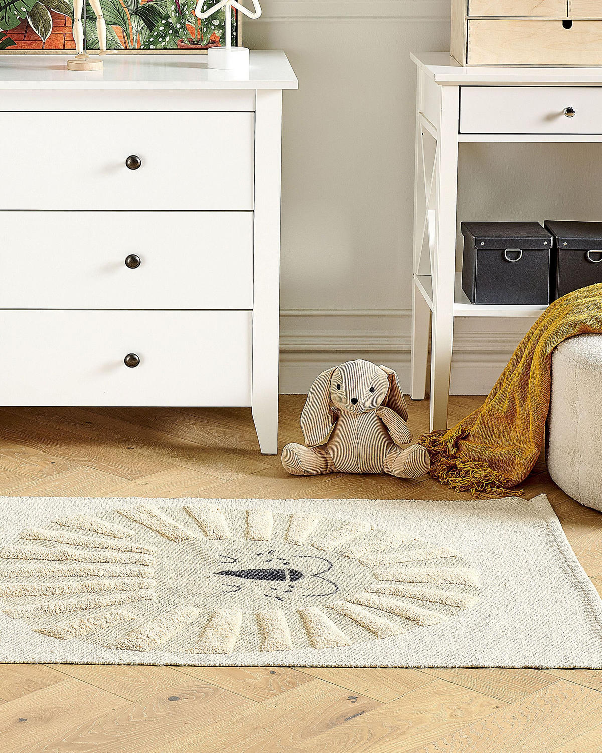 KINDERTEPPICH Balari 150/80 cm - Beige, Textil (80/150cm) - Beliani