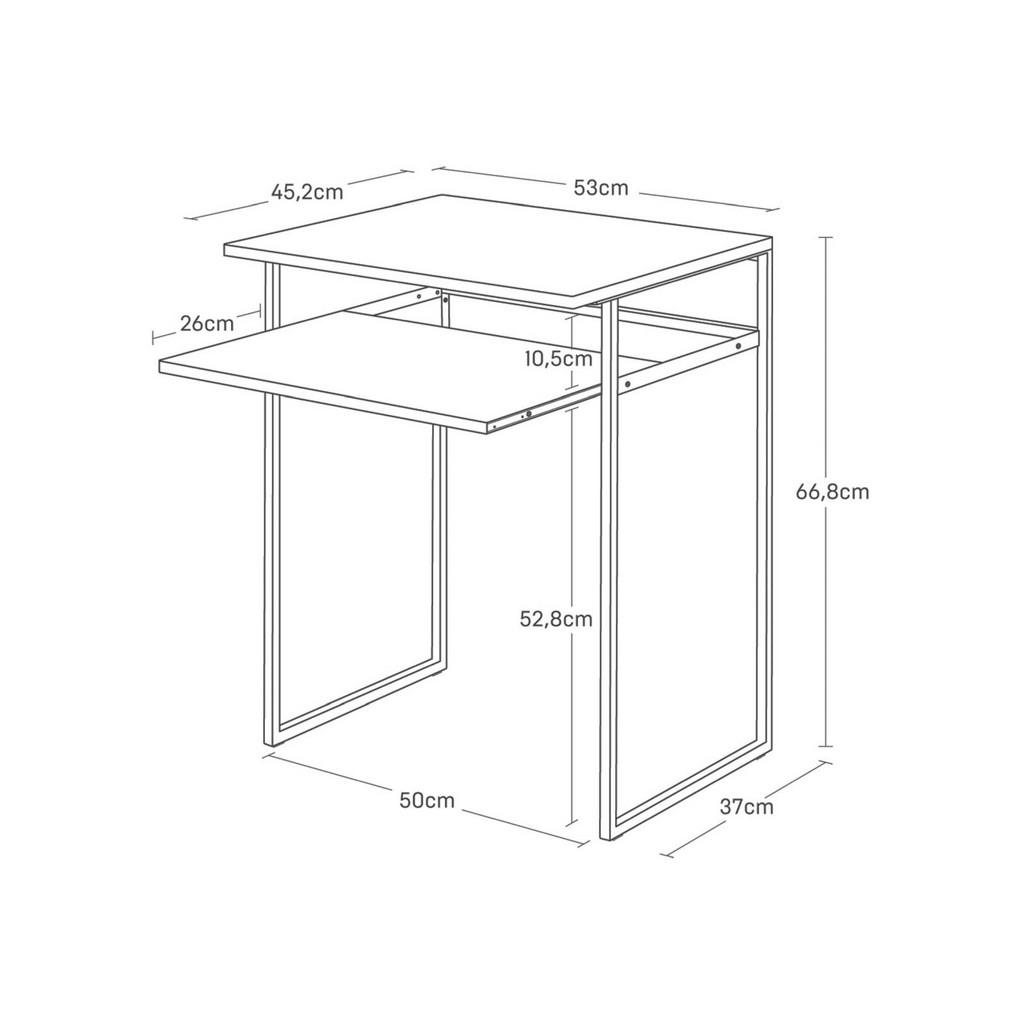 Thumbnail - Yamazaki Beistelltisch, Weiß, Metall, Echtholz, 53x66x45 cm, Wohnzimmer, Wohnzimmertische, Beistelltische