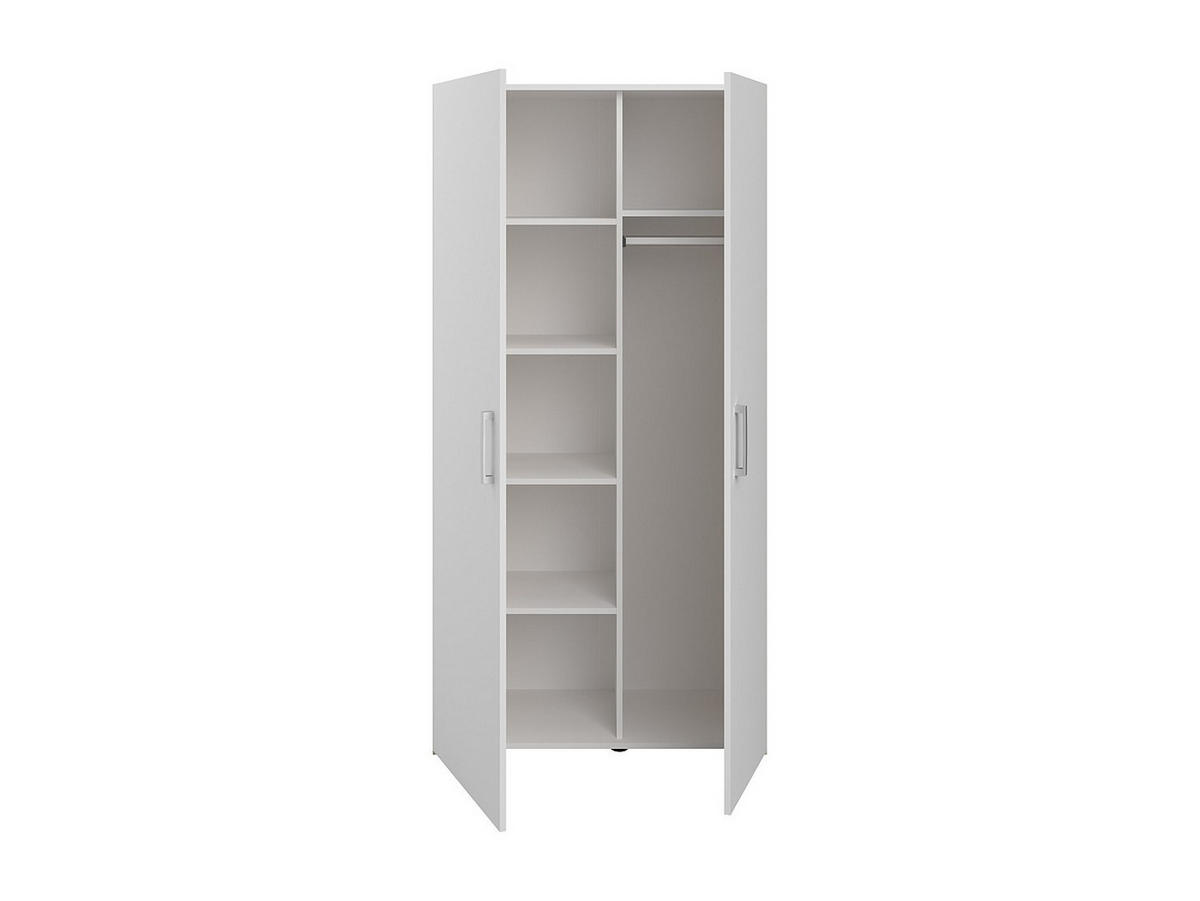 BADSCHRANK - 91.7 cm x 41.3 cm - Holz, Platte - Naturfarben Hell, Weiß - ERKANO - Naturfarben/Weiß, Holz (91.7/184.4/41.3cm) - Vente-Unique