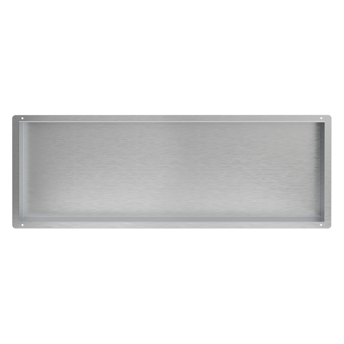 DUSCHNISCHE Silber 90/30 cm - Silberfarben, Metall (34/10/94cm) - LuxeBath