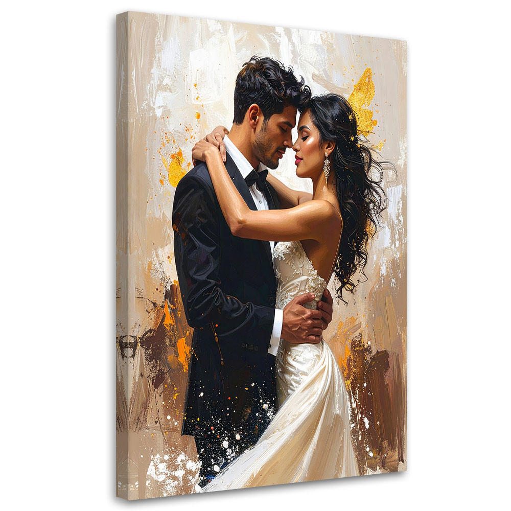 Feeby Leinwandbild, Beige 70x100 cm