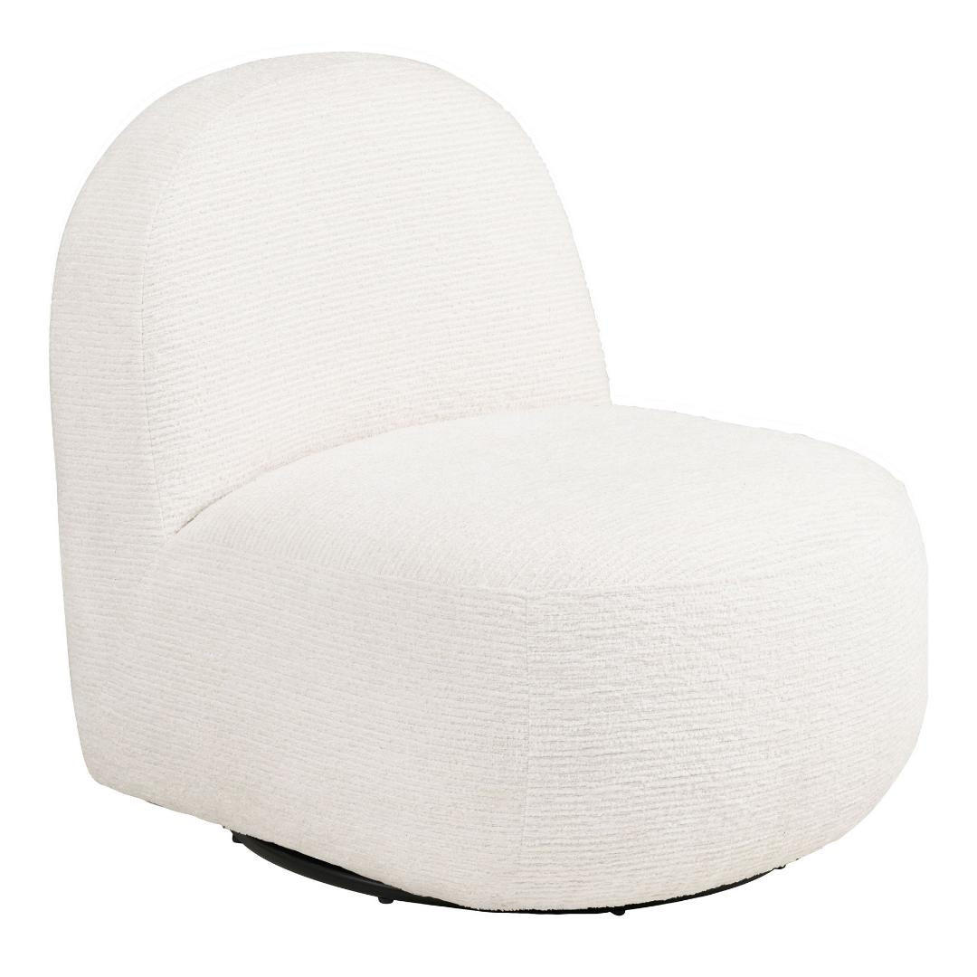 SESSEL, Dina, Cremeweiß, Metall / Polyester, 74 x 67 x 70 cm - Creme, Textil/Metall (74/70/67cm) - ebuy24