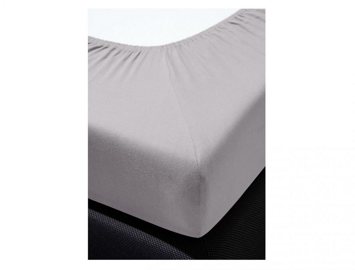 SPANNBETTTUCH ORION 0009 - Silberfarben, Textil (190/200cm) - Irisette