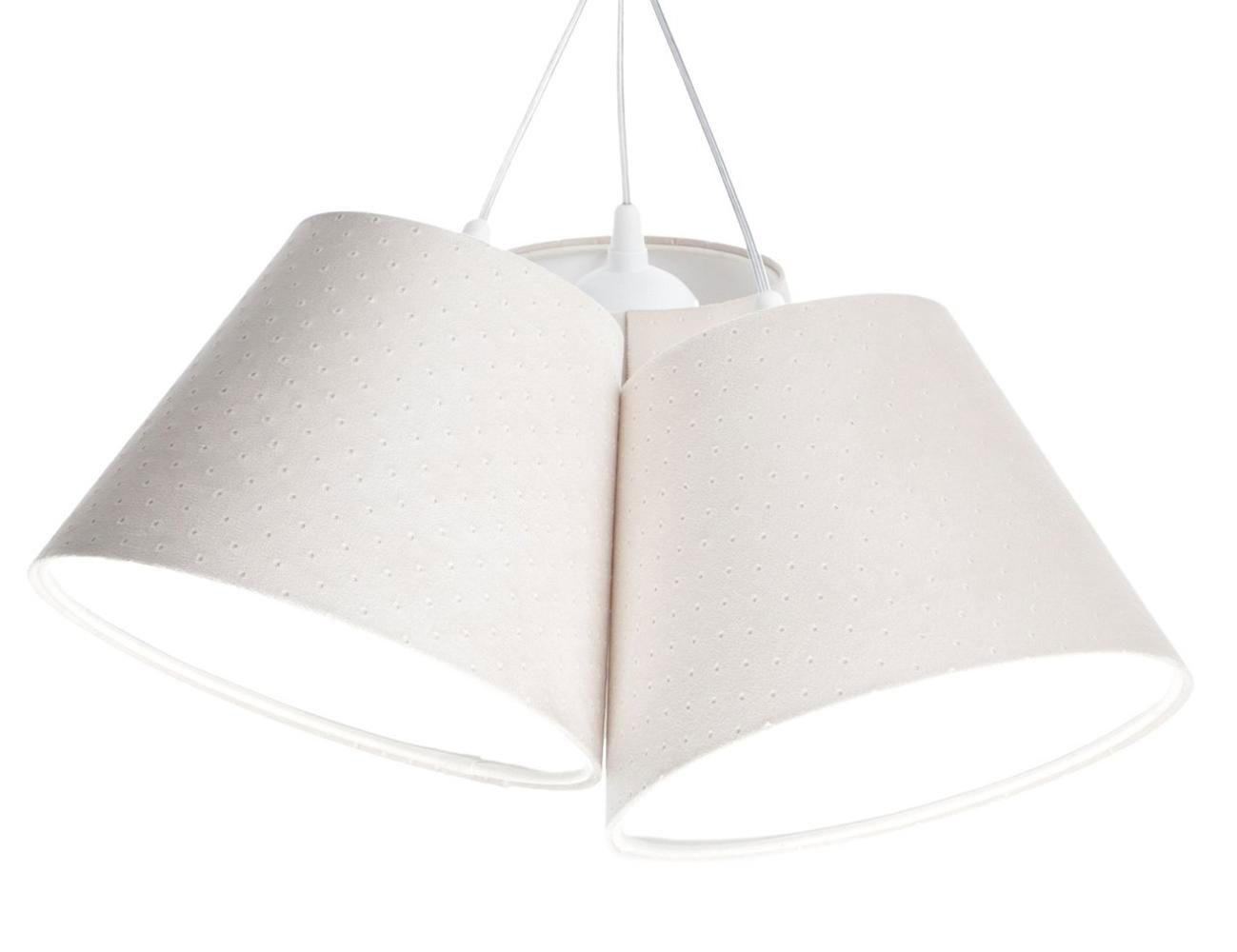 HÄNGELEUCHTE Weiß 26/19 cm - Beige, Kunststoff (26/0.8/19cm) - ONZENO