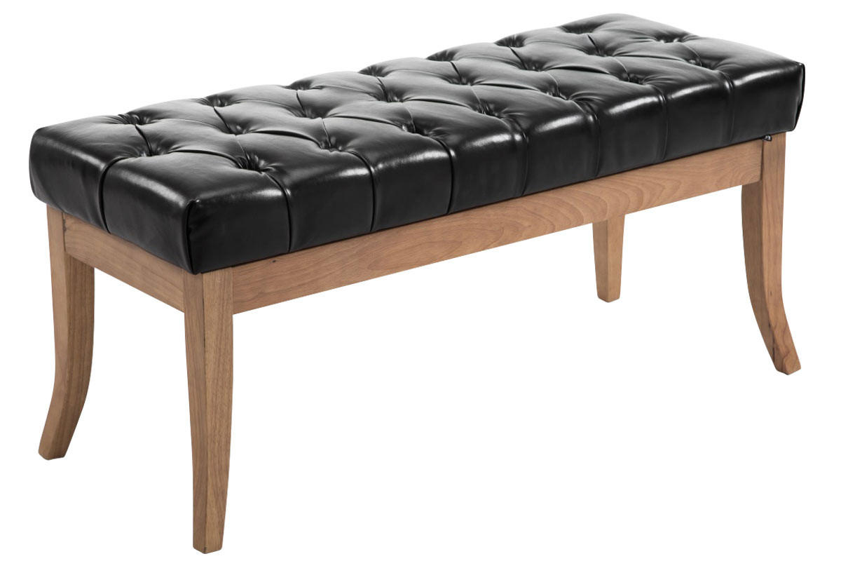 Deluke Sitzbank Schwarz 100x46x38 cm