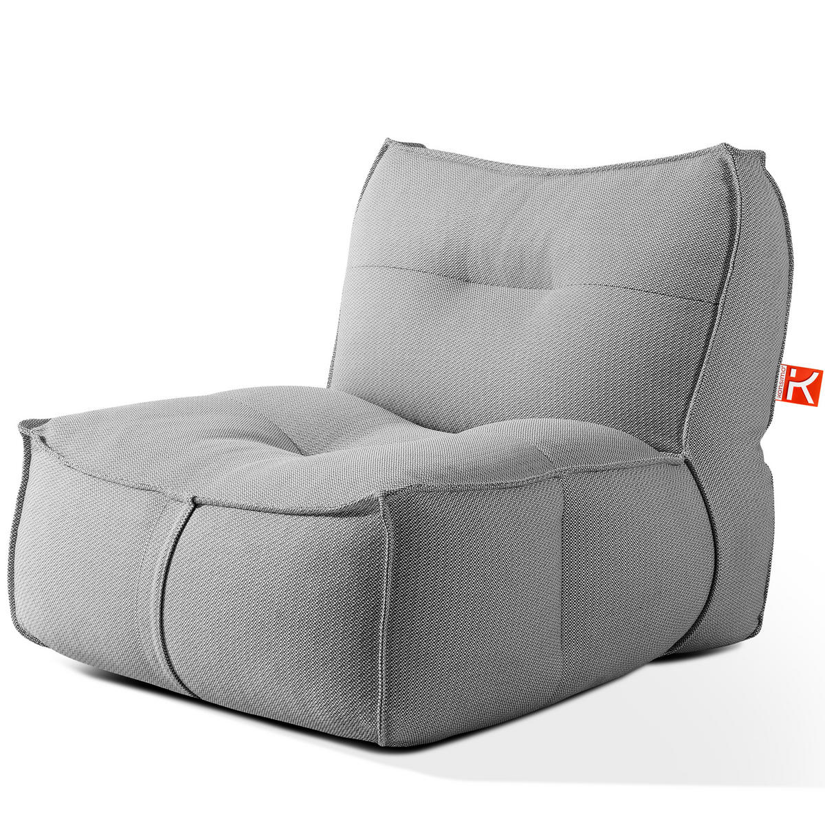 GARTENSESSEL LOVIA Lounge-Sessel, Schwarz/Weiß - Schwarz, Textil (90/82/106cm) - KONSIMO®