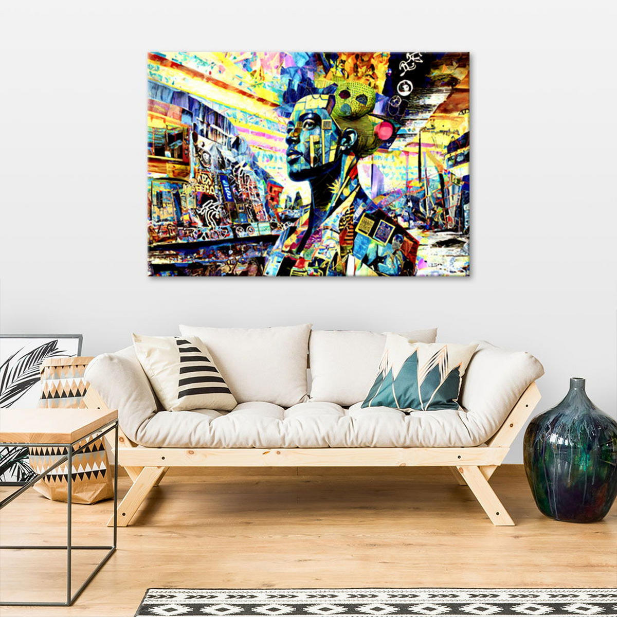 KUNSTDRUCK Lila 120/80 cm - Lila, Textil (120/80cm) - KUNSTLOFT