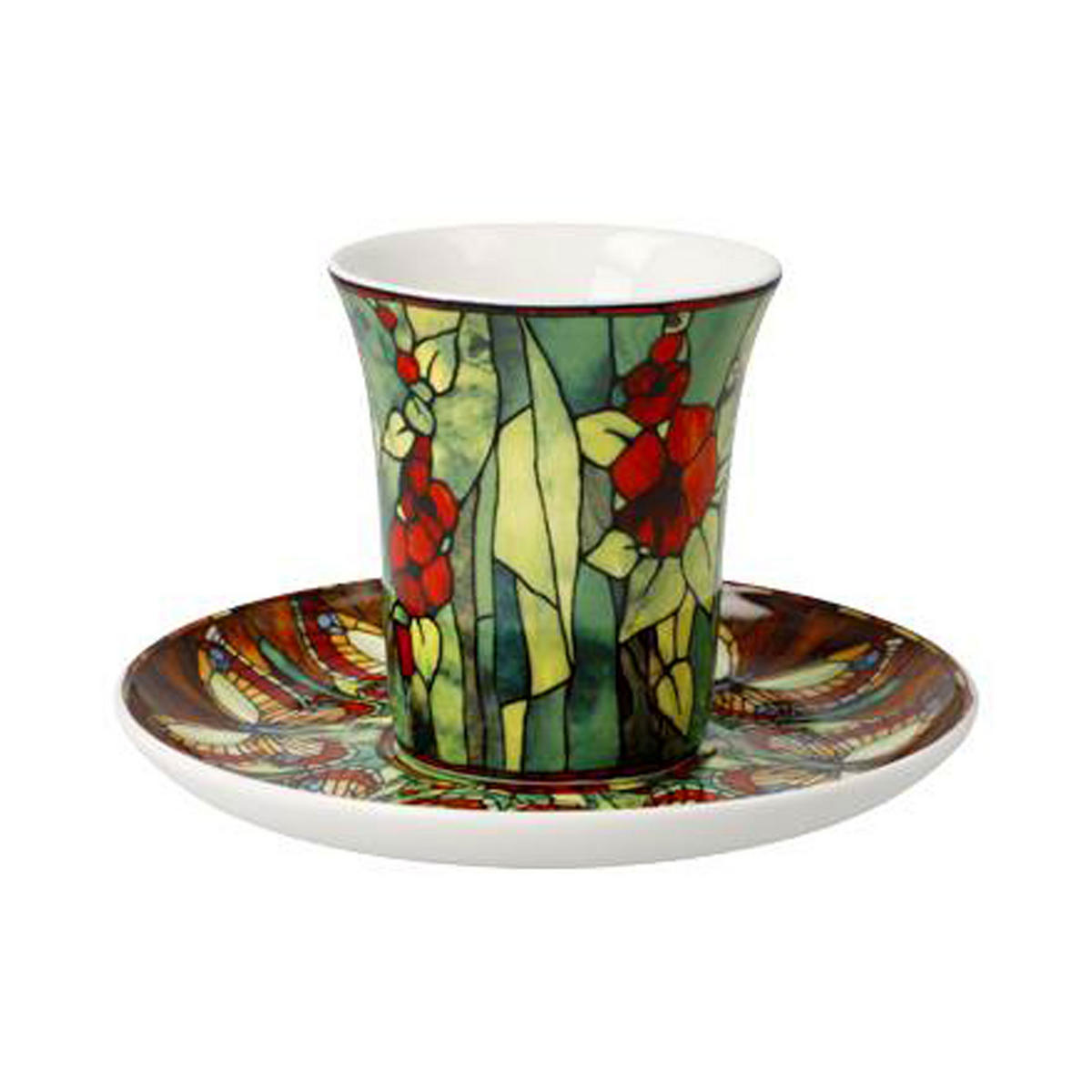 ESPRESSOTASSE Tiffany -Schmetterlinge, Fine Bone China - Multicolor, Keramik (0.1L) - Goebel