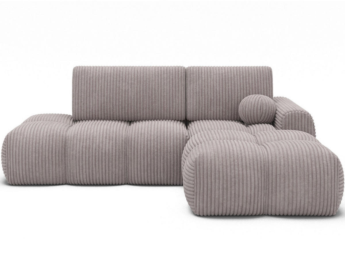 ECKSOFA VITTARIO mit Schlaffunktion & Bettkasten – Modernes L-Sofa 227 cm, inklusive Kissen - Grau, Kunststoff (227/95cm) - Wohnideebilder