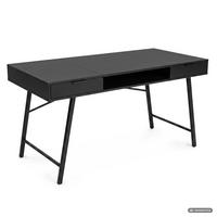 SCHREIBTISCH ARDEN 120 cm Schwarz - Schwarz, Holzwerkstoff (120/50/80.5cm) - Akord