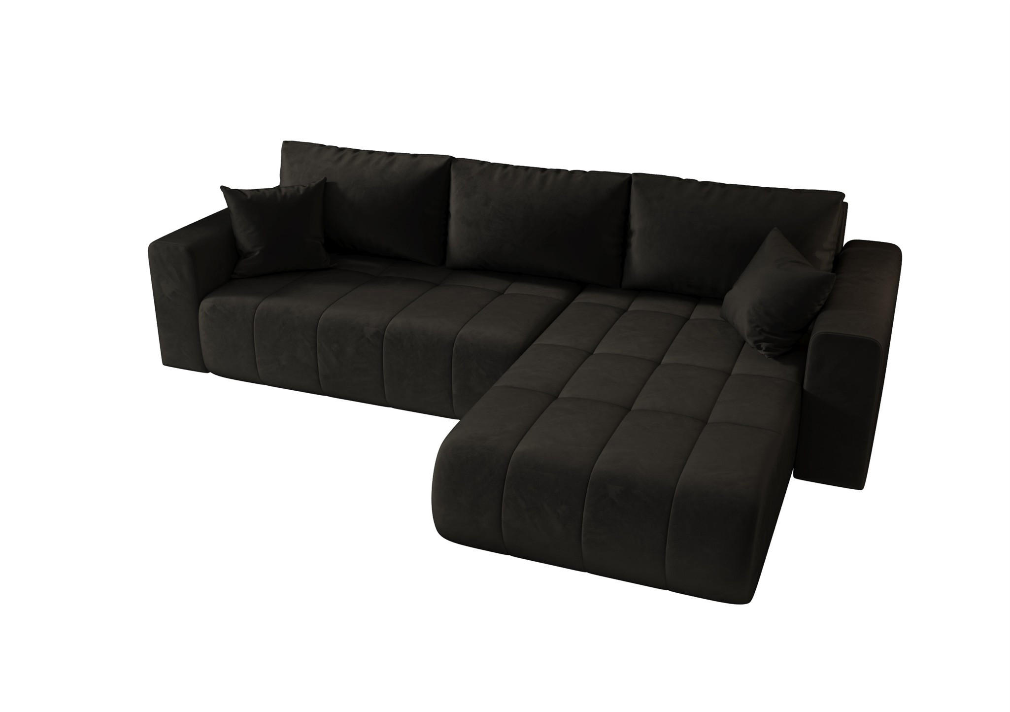 ECKSOFA Camila - Dunkelgrau, Holzwerkstoff/Textil (280/185cm) - Fun Möbel