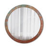 SPIEGEL Ø100 cm Rund mit Aufdruck - Orange, Glas (100/100/0.4cm) - TULUP