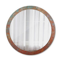 SPIEGEL Ø100 cm Rund mit Aufdruck - Orange, Glas (100/100/0.4cm) - TULUP