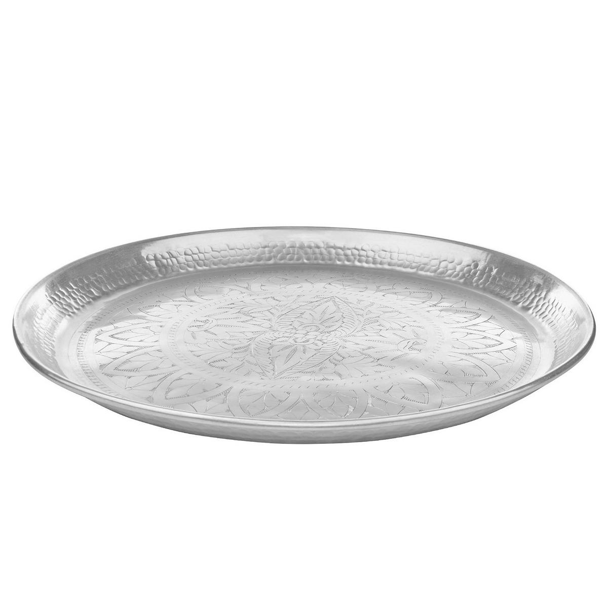 DEKOTABLETT Oriental Lounge - Silbereichenfarben, Metall (3cm) - Butlers