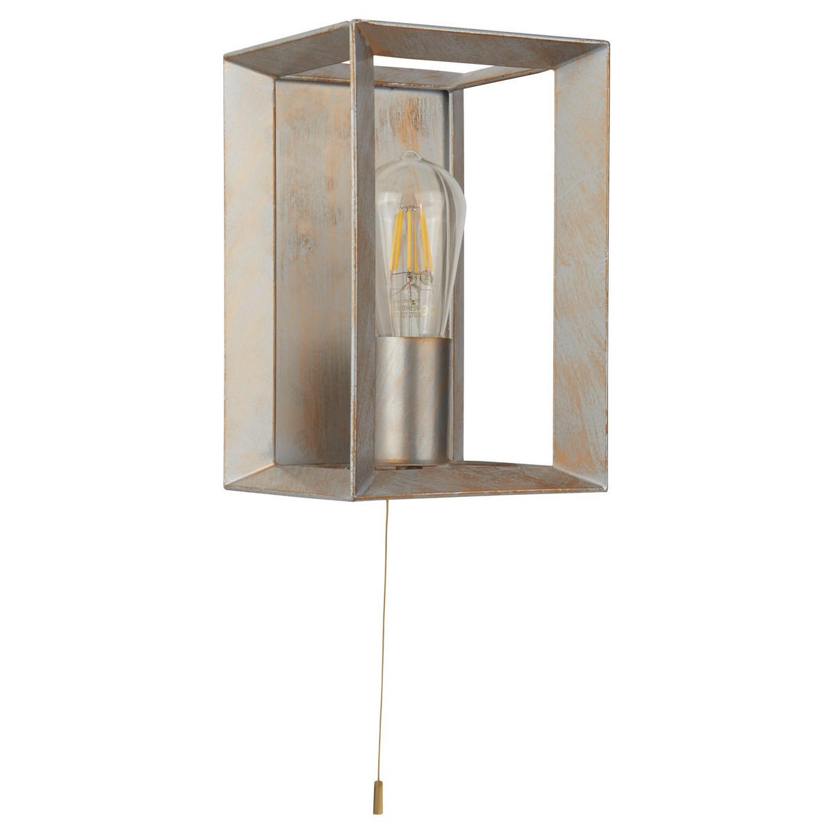 WANDLEUCHTE HEATON Metall Silber - Silberfarben, Metall (15/23.5/15cm) - SearchLight