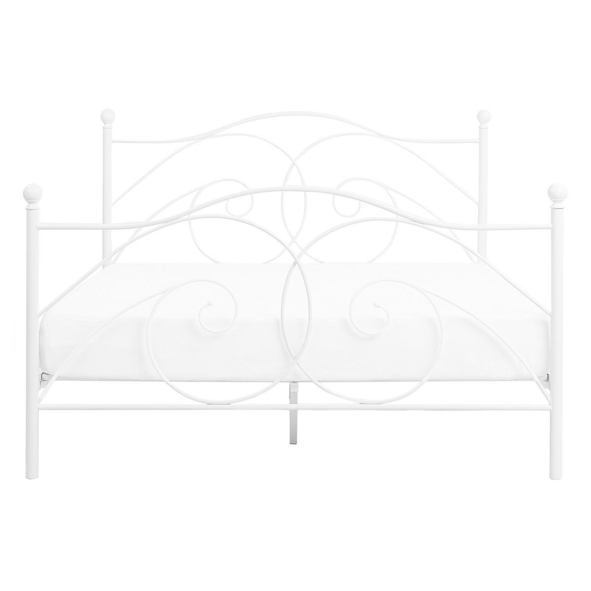 METALLBETT 140/200cm Weiß Dinard - Weiß, Metall (140/200cm) - Beliani