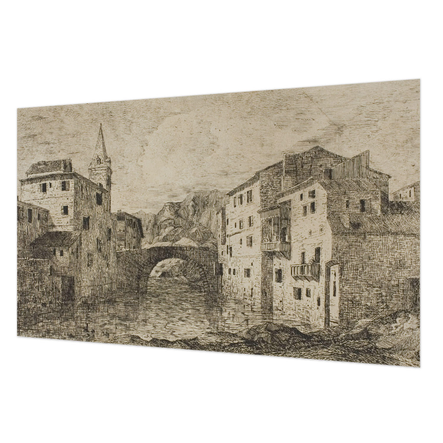 FOTOTAPETE 416x254 cm - Stadtpanorama - Blau, Textil (416/254cm) - Wallfluent