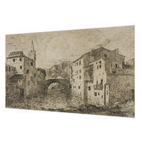 FOTOTAPETE 416x254 cm - Stadtpanorama - Blau, Textil (416/254cm) - Wallfluent