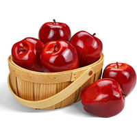 KÜNSTLICHE Äpfel 6 Stück - Rot, Kunststoff (7.9cm)